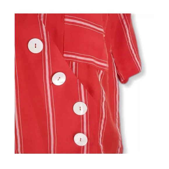 Kut From The Kloth Bianca Shirt Womens Striped Short Sleeve Oversized NWOT XL - Picture 4 of 10